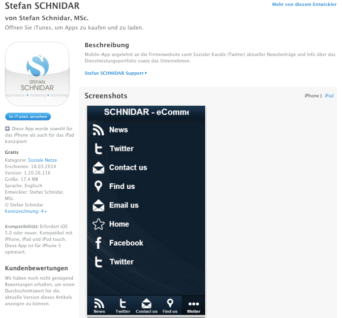 SCHNIDAR iOS App