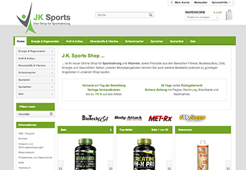 Screenshot, J.K. Sports